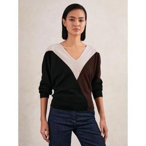 REISS June Wool-Blend Colourblock Knit Jumper